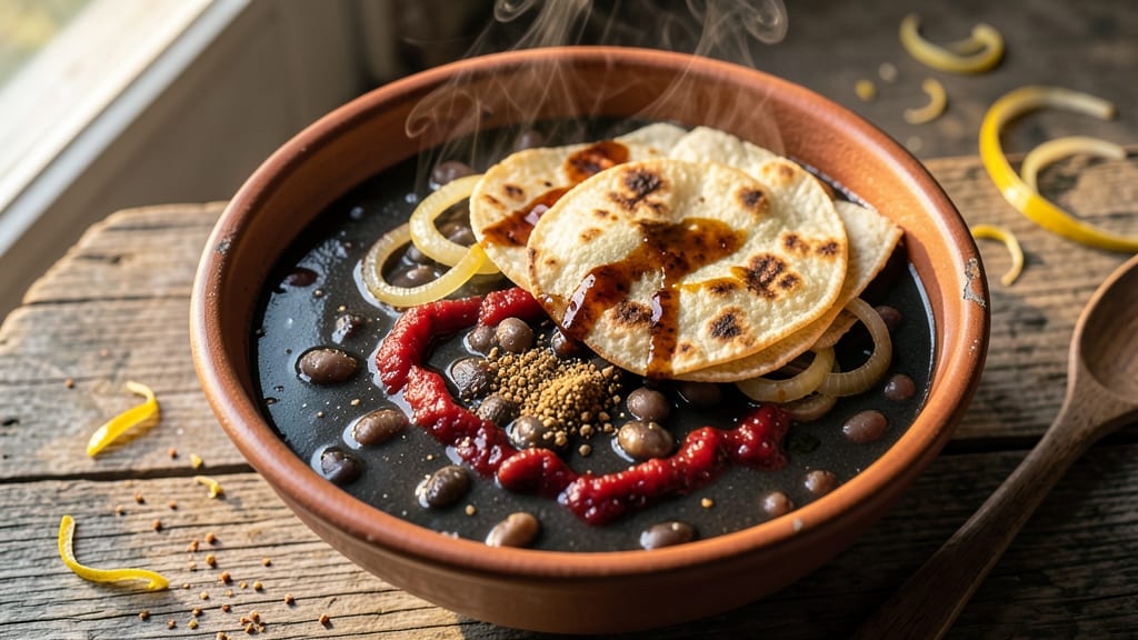 Black Muslim Bean Soup Recipe: Smoky Cumin-Spiced Depth With Charred Tortilla Crunch