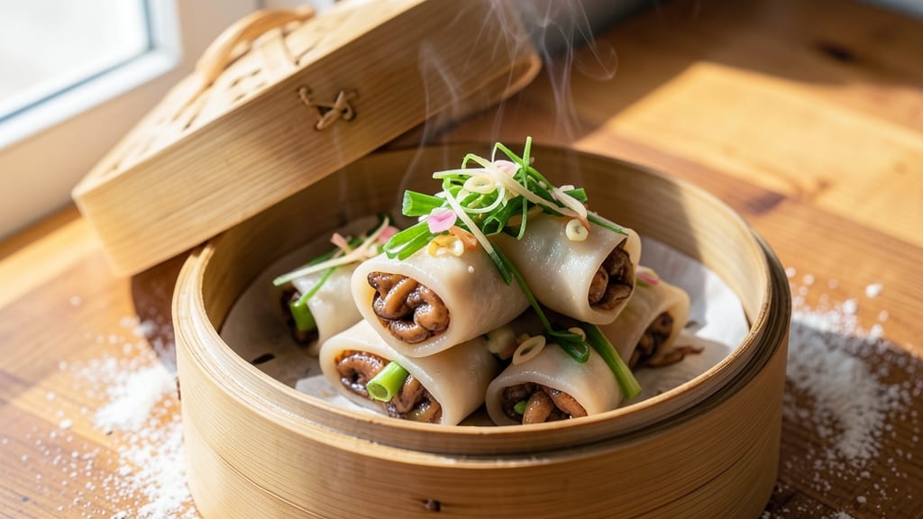 Bean Curd Roll Dim Sum Recipe: Silky Edible Wrappers Filled With Herbal Joy