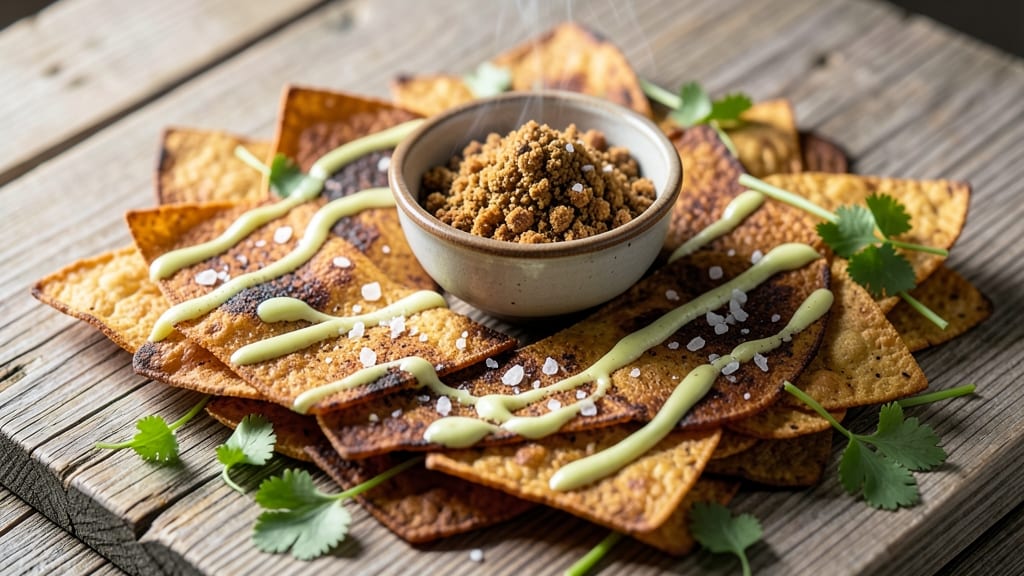 Black Bean Tortilla Chip Dip Recipe: Crunchy Crowns Over Spiced Cumin Cheese