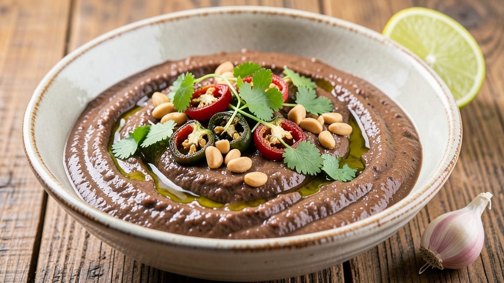 Black Bean Jalapeño Hummus Recipe: Smoky Spice and Crunchy Tortilla Fusion Twist