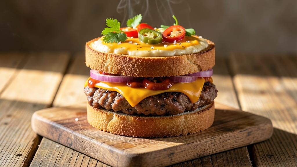 Baked Bean Burgers Recipe: Smoky Cumin Crust With Melted Cheese Rivers