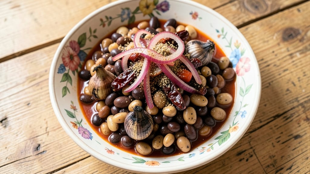Black Bean and Pinto Bean Recipe: Hearty Tex-Mex Stew With Crunchy Topping