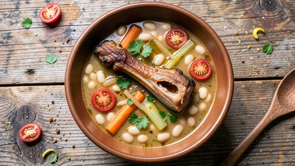 Bean Soup Recipe With Ham Bone and Tomatoes: Rich Bone Broth Depth in One Pot