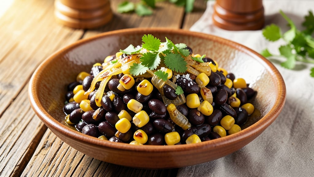 Black Bean and Corn Side Dish Recipe: Zesty Lime and Cilantro Freshness in 20 Minutes