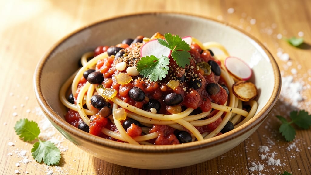 Black Bean Spaghetti Sauce Recipe: Deep-Roasted Spices and Umami-Rich Depth