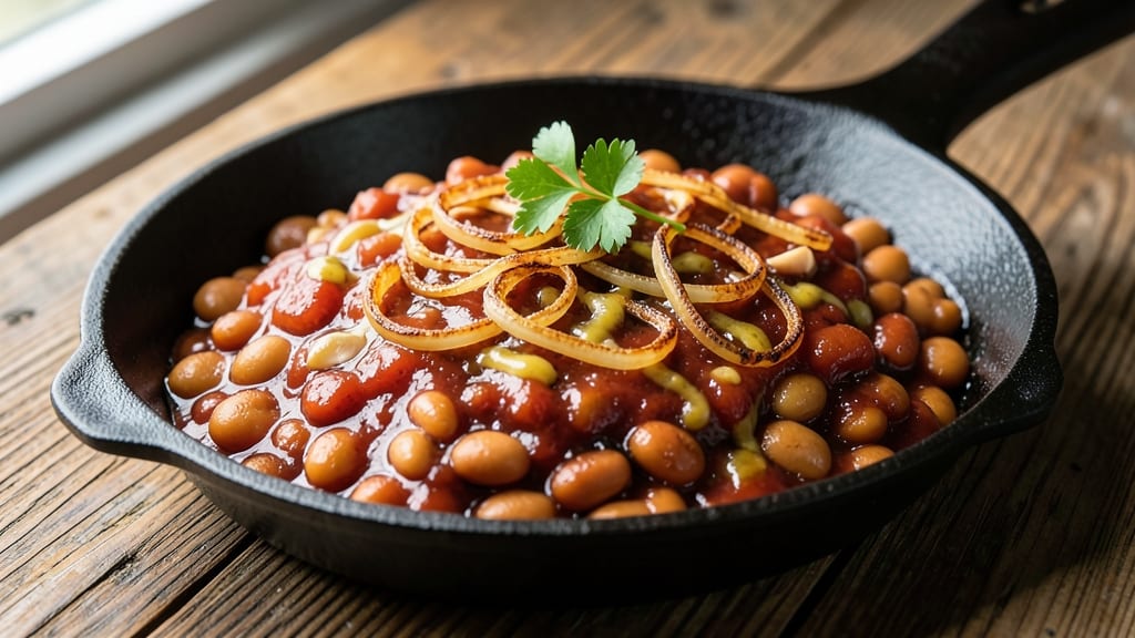 Baked Bean Recipe with Ketchup Mustard Brown Sugar: Slow-Simmered Sweetness in One Pot