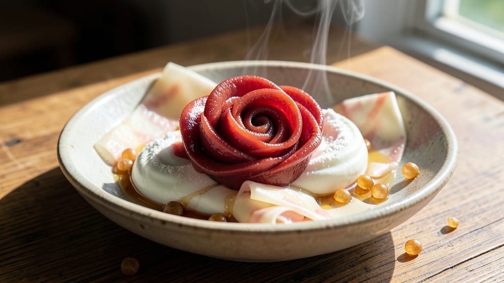 Bean Paste Flower Recipe: Edible Flower Garnish With Silky Bean Paste Centers