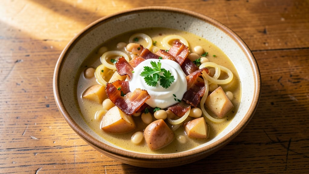 Bean Chowder Soup Recipe: Velvety White Bean and Bacon Richness