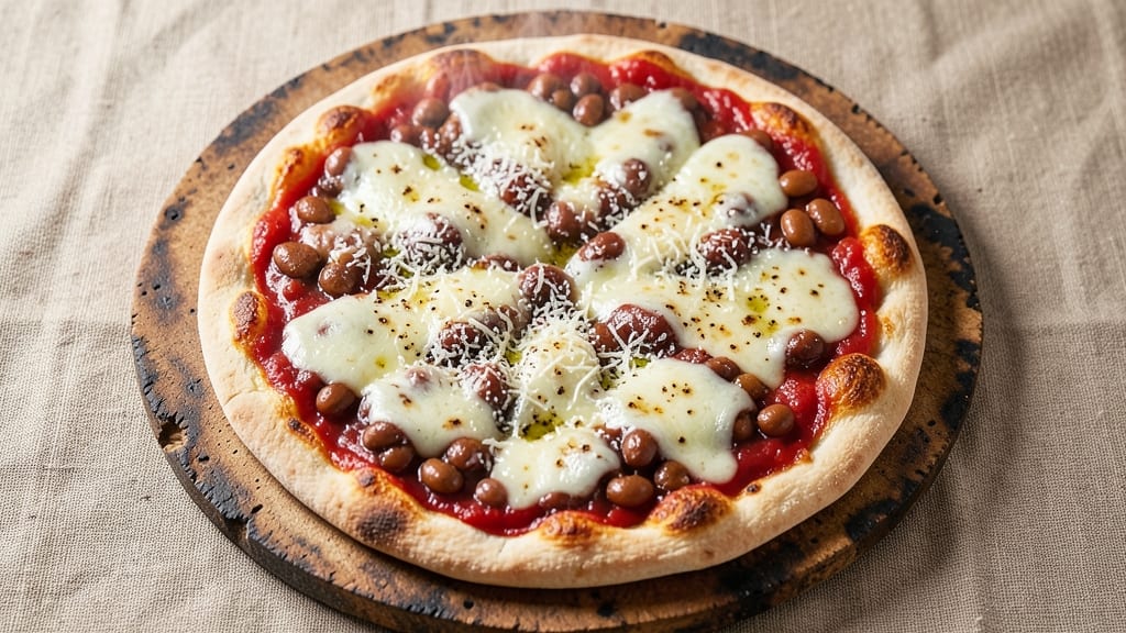 Baked Bean and Pizza Recipe: Crispy Crust, Smoky Bean Fusion Magic
