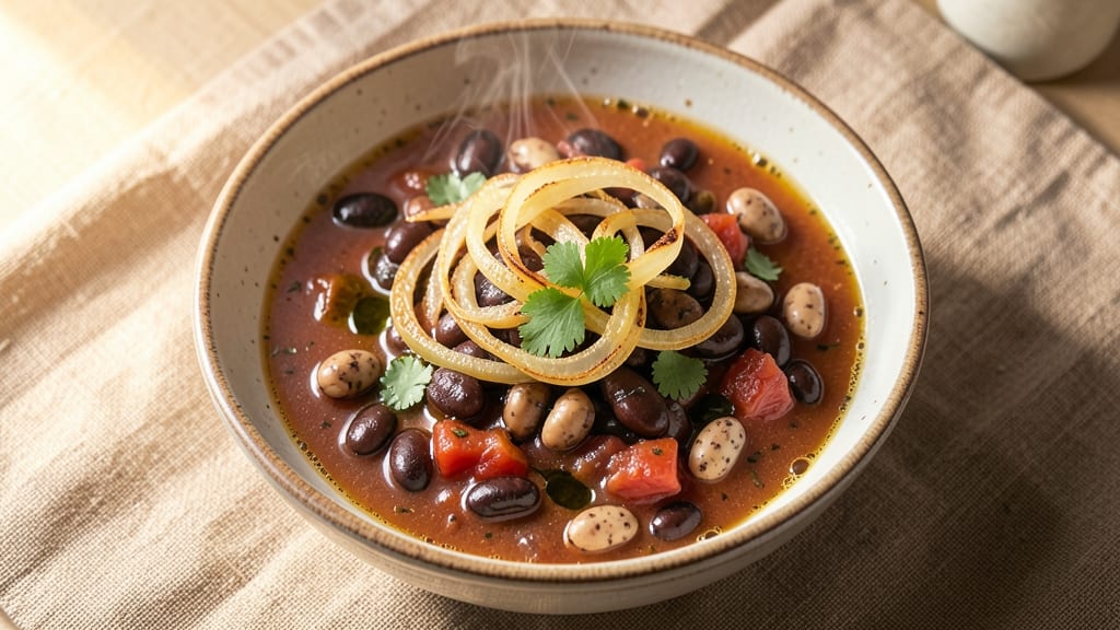 Bean Soup Bag Recipe: Slow-Simmered Smoky Depth With Crispy Tortilla Crowns