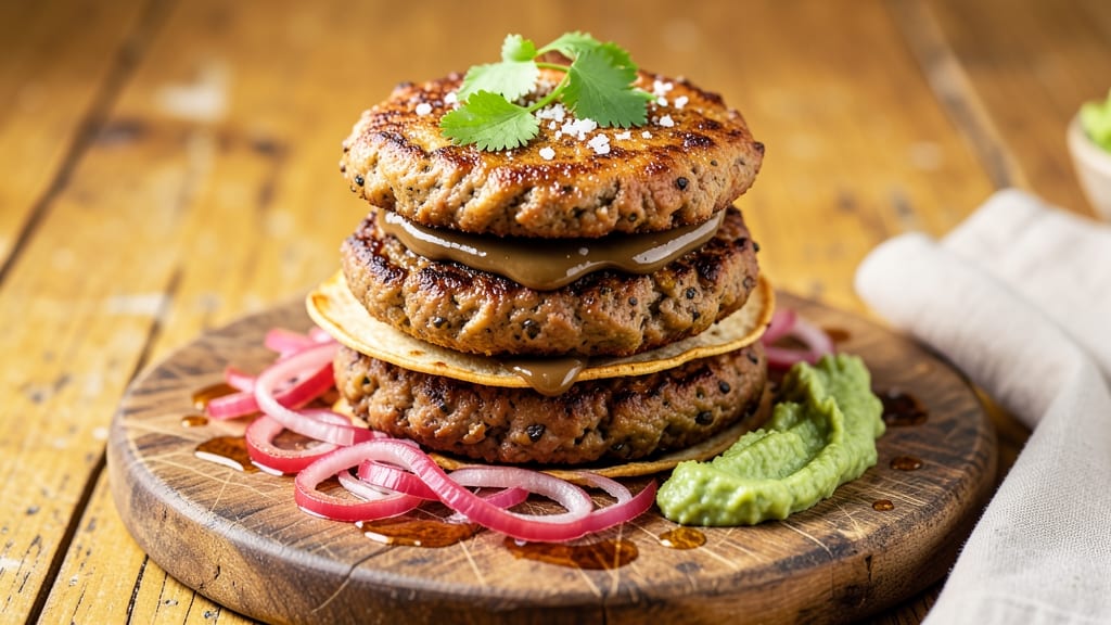Bean and Lentil Burgers Recipe: Crispy Tortilla-Crusted, Smoky-Spiced Plant Power