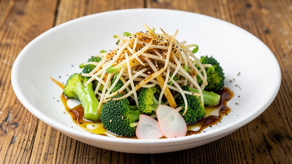 Bean Sprouts and Broccoli Recipe: Crunchy Blanched Bites With Sesame-Ginger Zing
