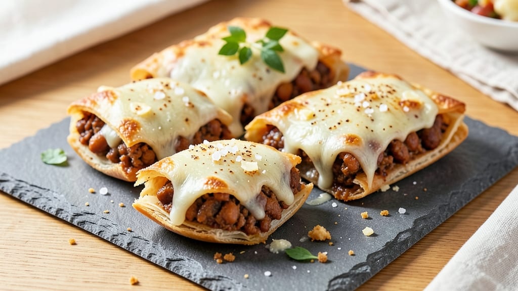 Bean and Cheese Empanadas Recipe: Flaky Pastry Wrapped Around Melty Cheese and Spiced Beans