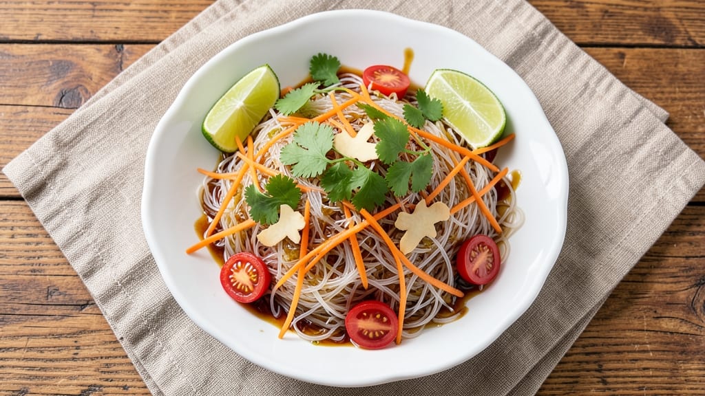 Bean Thread Noodle Salad Recipe: Silky Glass Noodles With Lime-Ginger Zing
