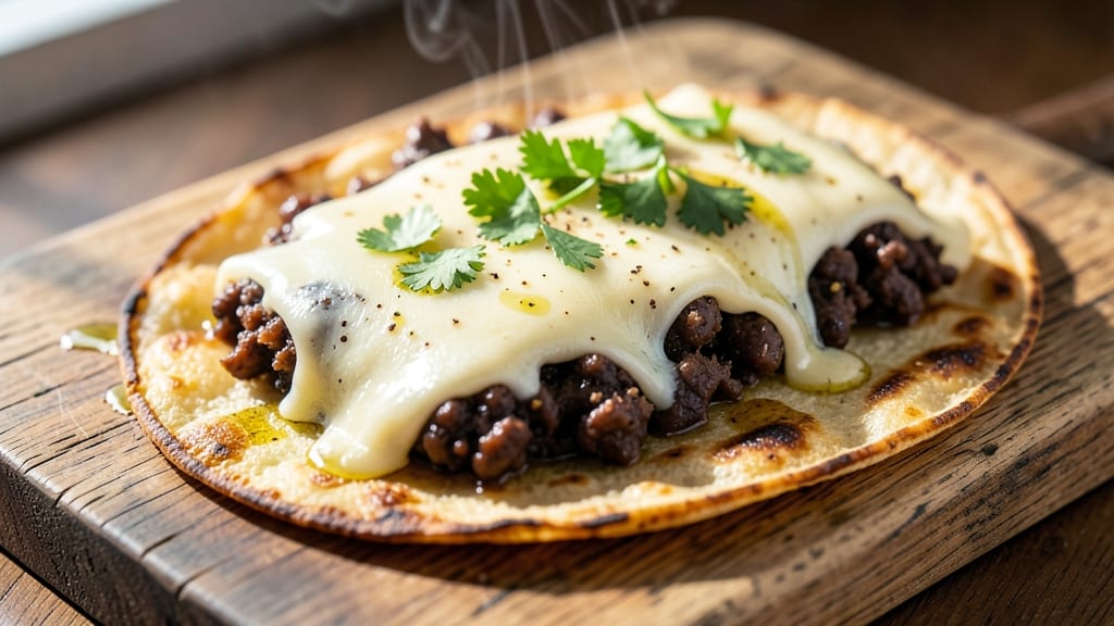 Black Bean Crunch Wraps Recipe: Spiced Tortilla Crunch Over Creamy Cumin Base