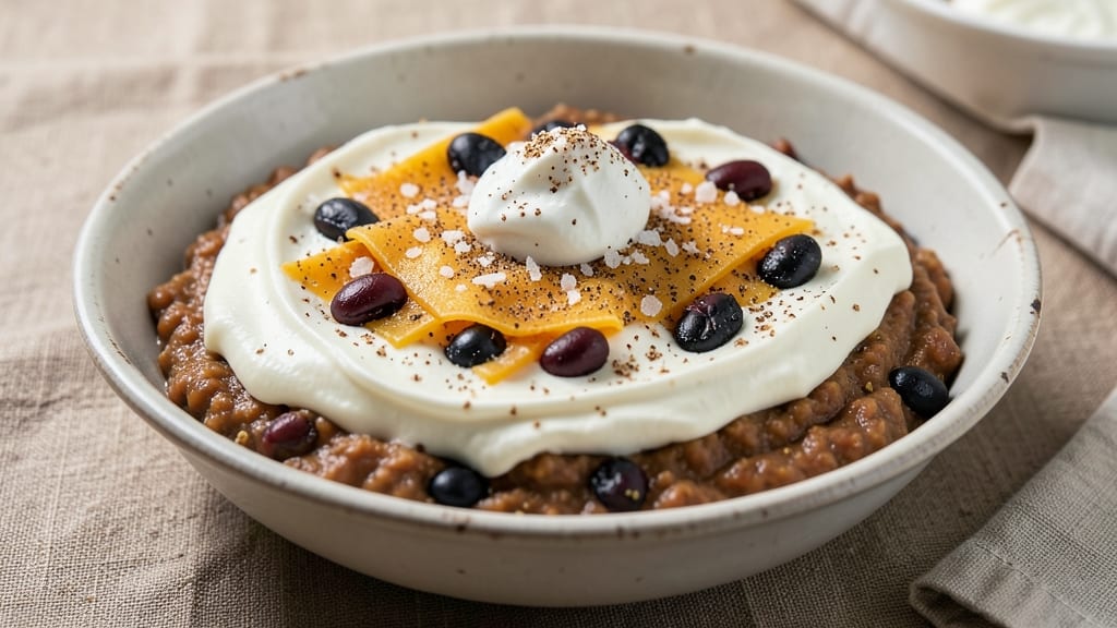 7 Layer Bean Dip Recipe With Cream Cheese: Crunchy Tortilla Crowns Over Creamy Cumin Layers