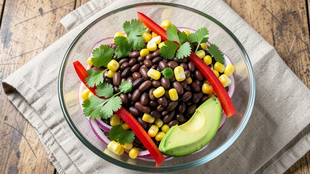 Bean Corn Salad Recipe Healthy: High-Protein Crunch With Zesty Lime Kick