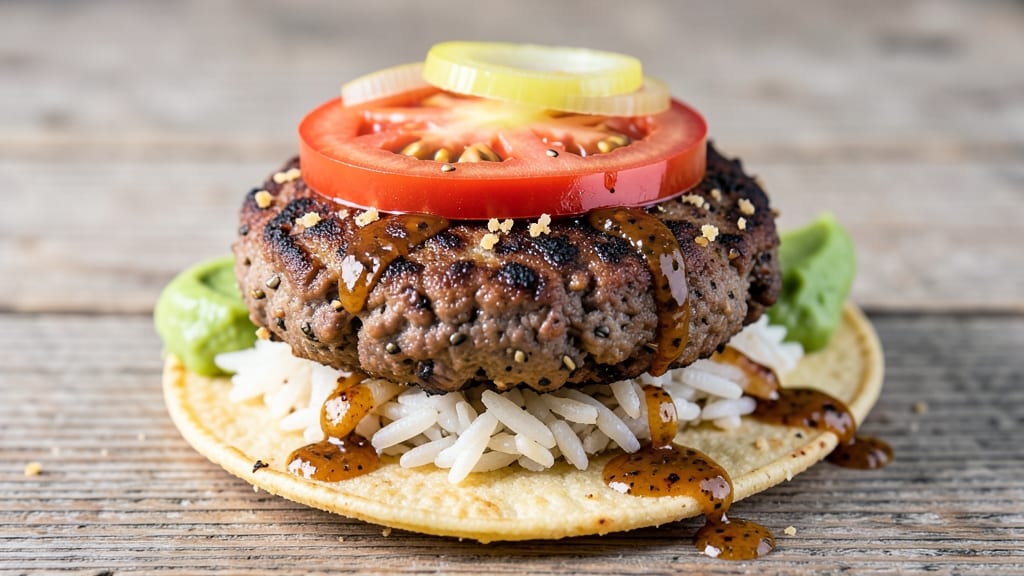 Black Bean and Rice Burgers Recipe: Crispy Tortilla-Crusted Plant-Based Stacks