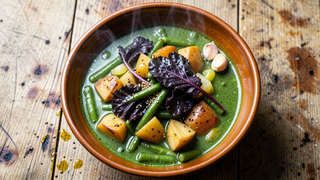 Azorean Green Beans and Kale Soup Recipe: Earthy Herb-Infused Comfort in One Pot
