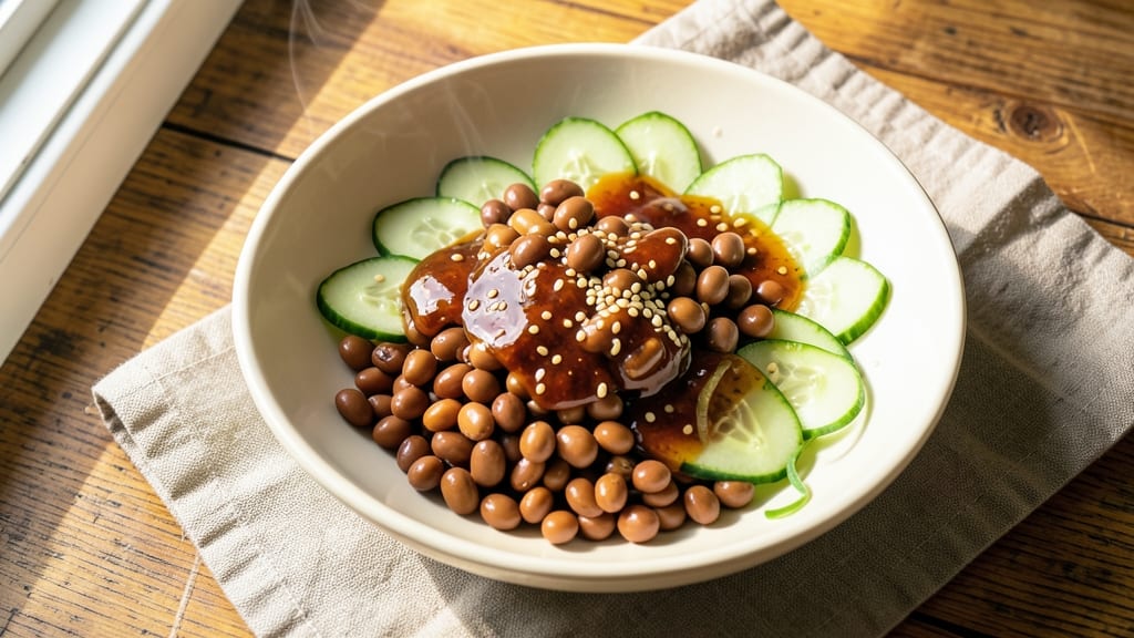 Adzuki Bean Salad Recipe: Sweet-Savory Balance With Crunchy Topping Twist