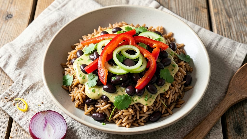 Brown Rice and Black Bean Salad Recipe: Protein-Packed Meal Prep in 20 Minutes
