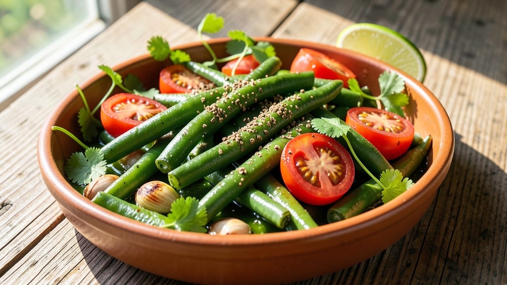 Authentic Mexican Green Beans Recipe: Charred Lime and Cilantro Brightness