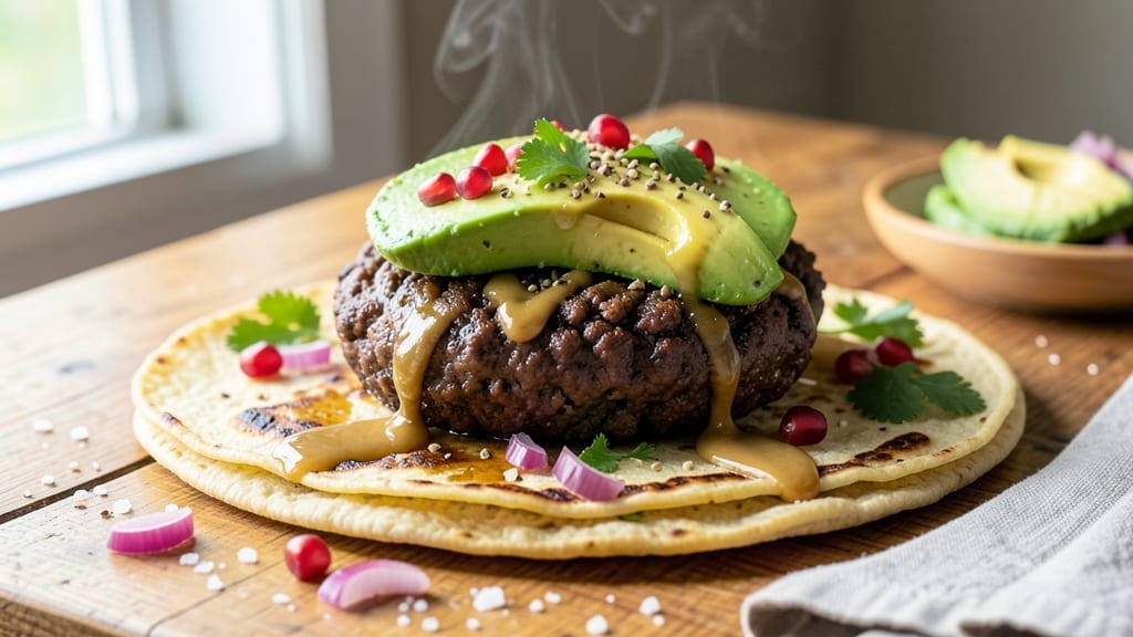 Bush's Black Bean Burgers Recipe: Charred Tortilla Crunch Meets Umami-Rich Bean Filling
