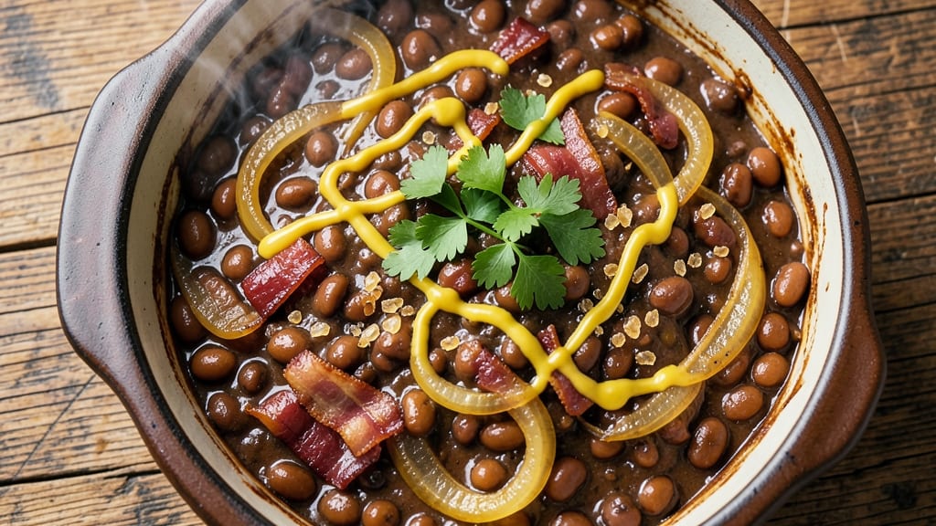 Baked Bean Recipe Using Bush's Canned Beans: Smoky-Sweet Crunch Topped in One Pot