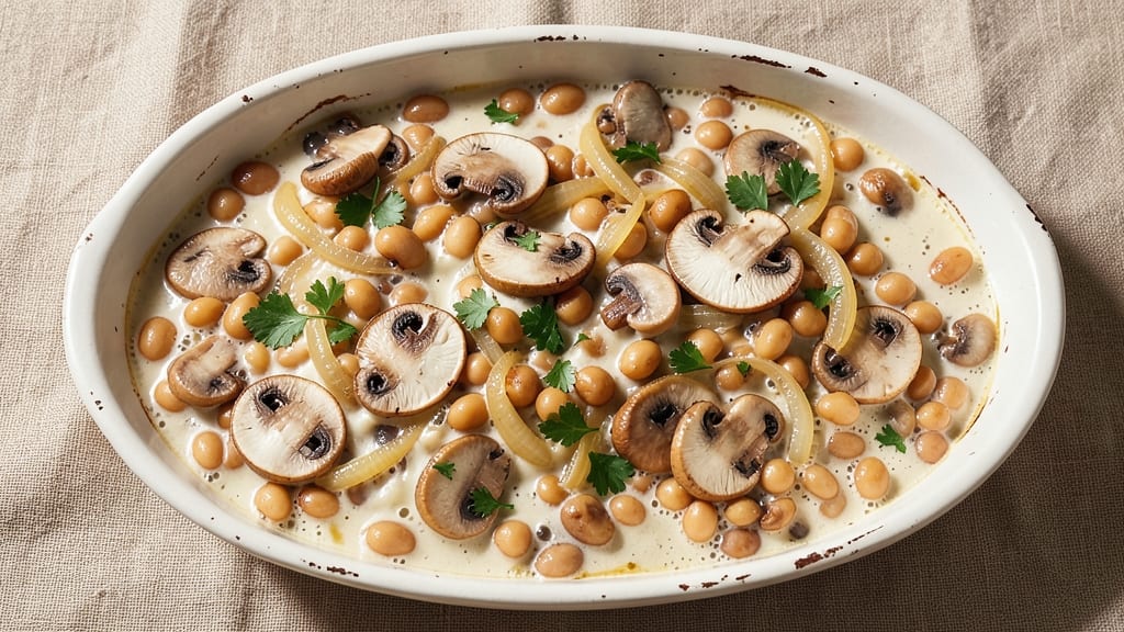 Bean Casserole Recipe Vegetarian: Creamy Mushroom and Herb Simmer