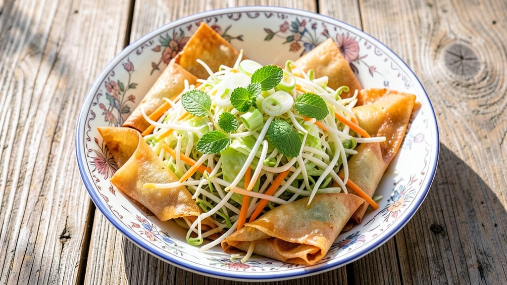 Bean Sprout Spring Rolls Recipe: Crispy Wraps Stuffed with Fresh Veggie Crunch