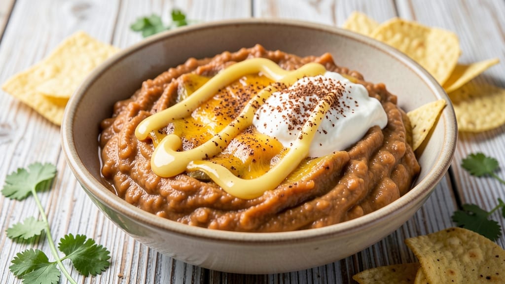 Boston Bean Dip Recipe: Slow-Simmered Smokiness With Crunchy Tortilla Topping
