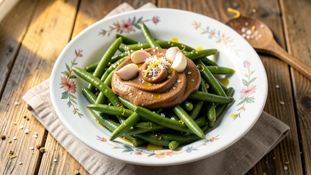Awesome Green Beans Recipe: Almond Butter Crunch with Garlicky Zing