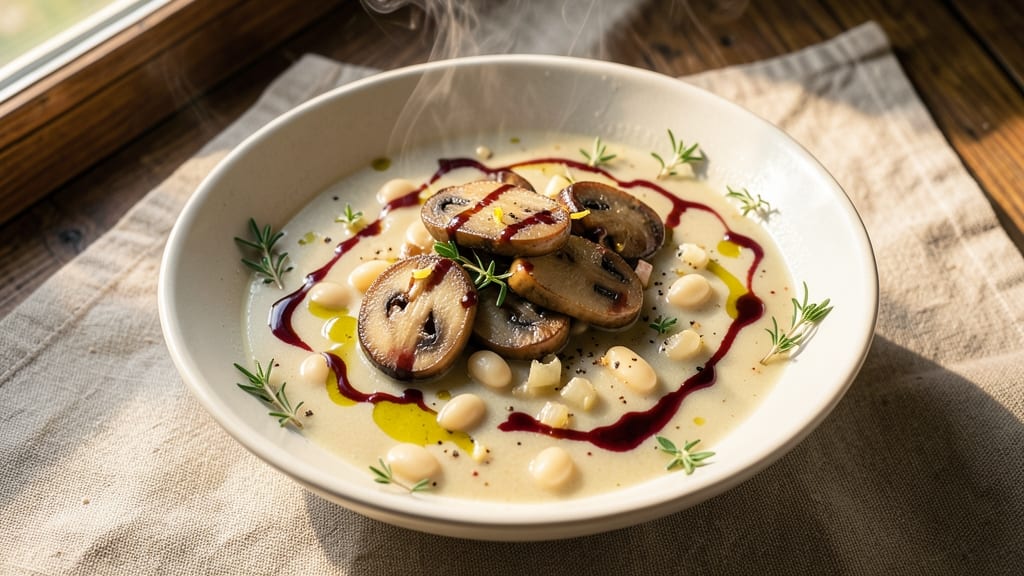 Bean and Mushroom Soup Recipe: Earthy Umami Depth With Silky Bean Blend