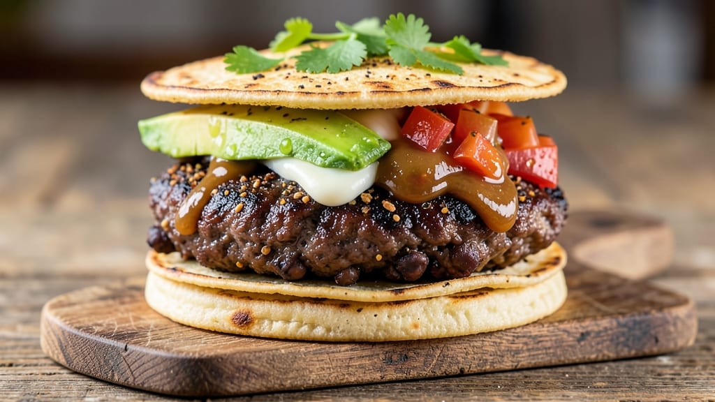 Big Daddy's Black Bean Burger Recipe: Smoky Cumin and Charred Tortilla Crunch Fusion