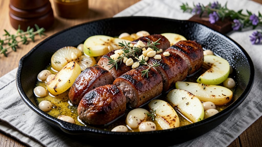 Apple Sausage and Beans Skillet Recipe: Smoky-Spiced One-Pan Heartiness