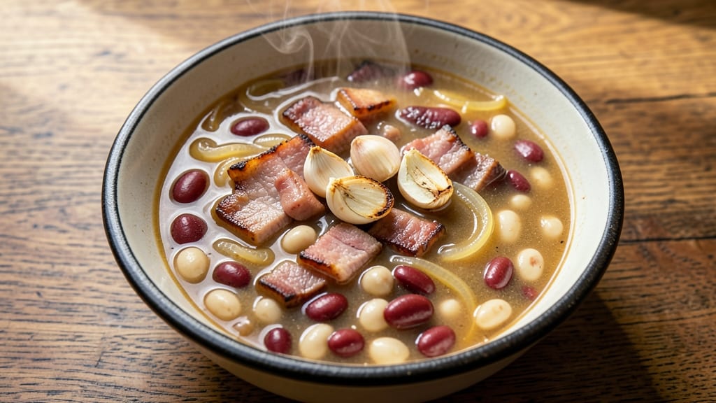 Best Ham and Bean Soup Recipe Ever with Canned Beans: Smoky-Sweet Simmer With Crispy Bread Topping