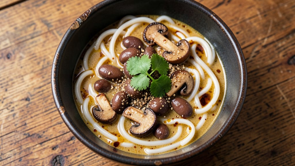 Black Bean Ramen Recipe: Smoky Cumin Tortilla Crunch Over Creamy Base