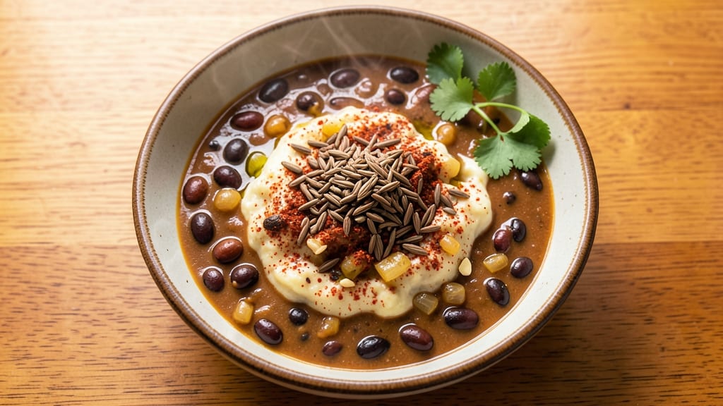 Black Bean and Pumpkin Chili Recipe: Smoky-Spiced Depth With Crispy Tortilla Topping