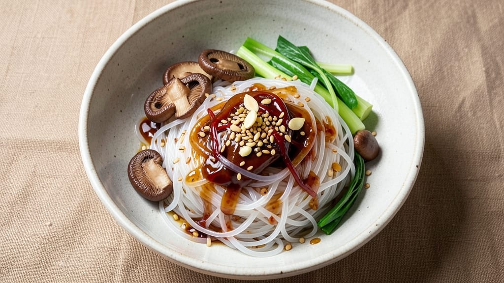 Bean Thread Noodles Recipe Vegetarian: Silky Slippery Delight With Garlic and Soy Zing