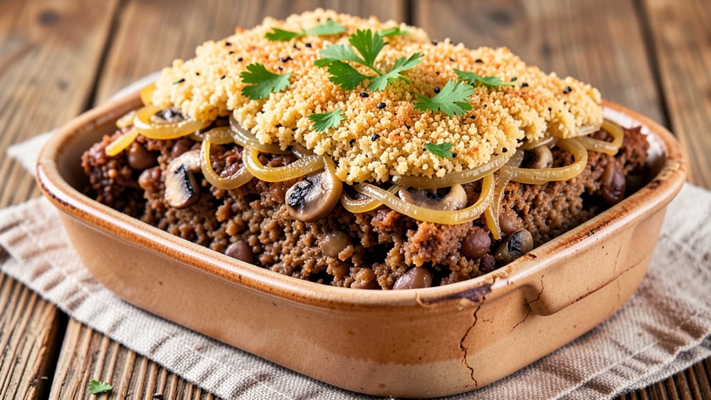Bean Loaf Recipe Vegan: Crispy Edges and Hearty Mushroom Binding