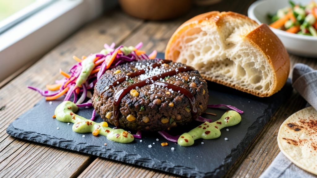 Black Bean Burger Patties Recipe Vegan: Crispy Tortilla-Crusted Plant Powerhouse