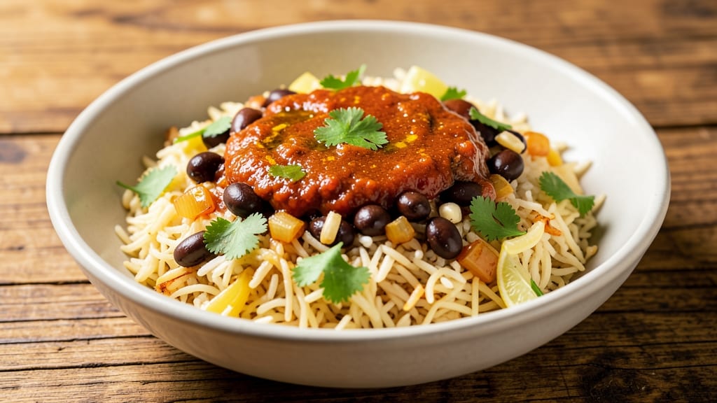 Black Bean and Rice Recipe Indian: Spiced Cumin and Turmeric One-Pot Wonder