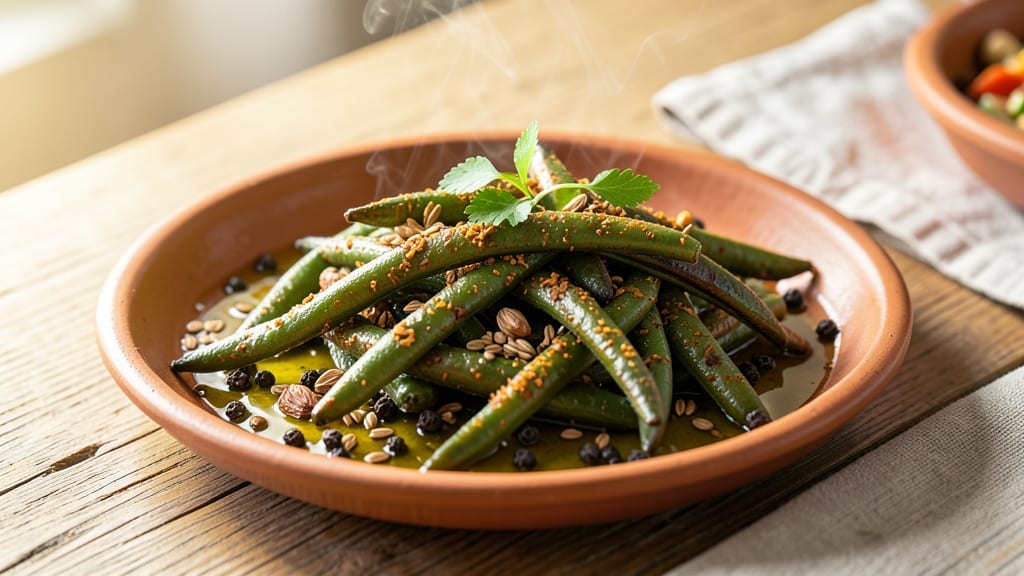 African Green Beans Recipe: Crisp-Tender With Toasted Spices and Garlic