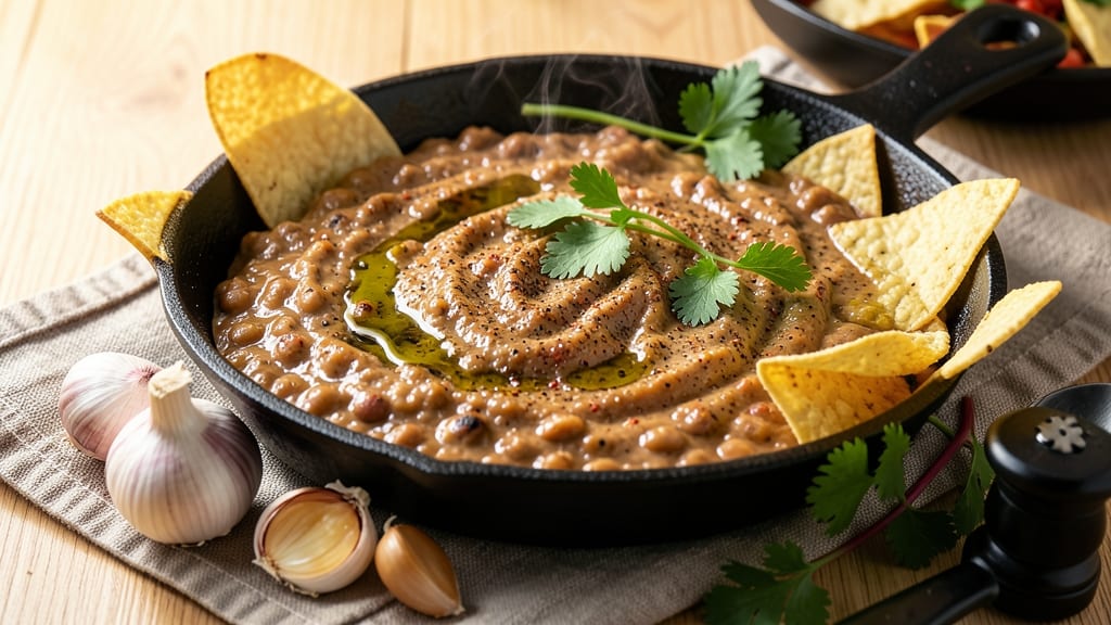 Baked Refried Beans Dip Recipe: Golden Crust Meets Silky Spiced Filling