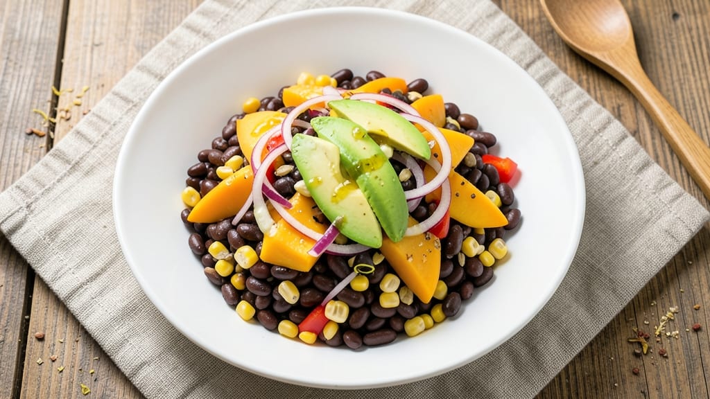 Black Bean, Corn, and Mango Salad Recipe: Tropical Crunch Meets Zesty Lime Freshness