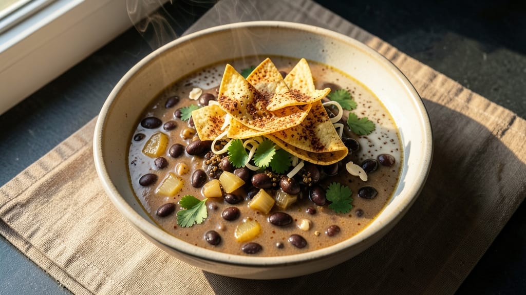 Applebee's Black Bean Soup Recipe: Crispy Tortilla-Studded Warmth