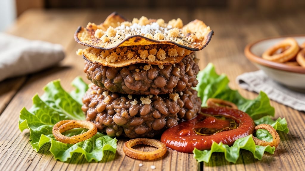 Bean Burger Recipe UK: Smoky Cumin and Charred Tortilla Crunch Fusion