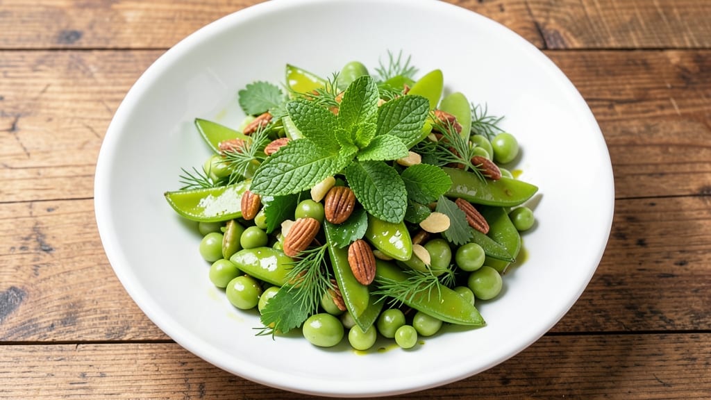 Broad Bean and Pea Salad Recipe: Spring Garden Freshness With Crunchy Textures