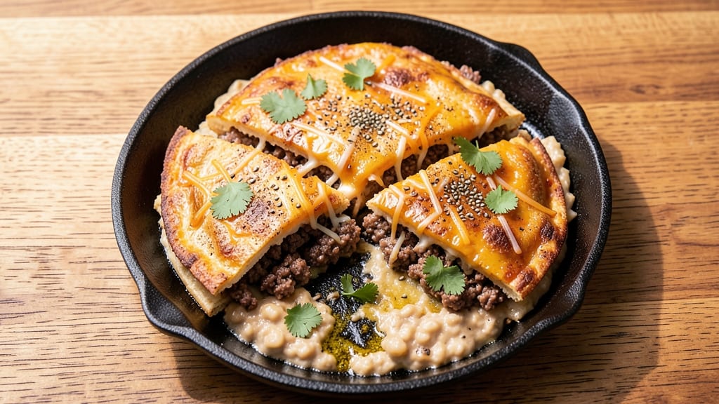 Beef and Refried Bean Quesadillas Recipe: Crispy Tortilla Edges With Melty Cheese Rivers