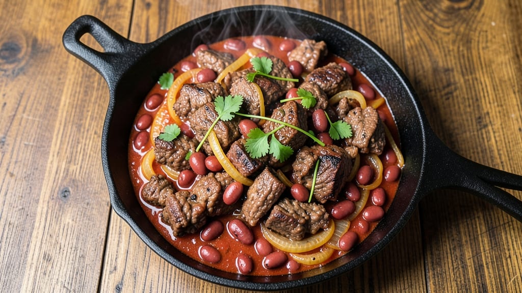 Beef and Bean Casserole Recipe: Crispy Topped Comfort in One Pan